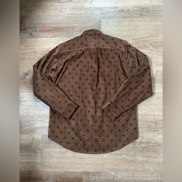 Blake Sheldon Lands End Heavyweight Brown Corduroy Button Up Size Medium - Picture 2 of 9